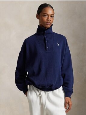 New Polo Ralph Lauren Team USA Fleece Button Mockneck